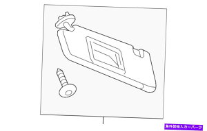 �T���V�F�[�h �{����GM���C�g�A�b�V���O���[�h���C�o�[�T�C�h�T���V�F�[�h94556827 Genuine GM Light Ash Gray Driver Side Sunshade 94556827