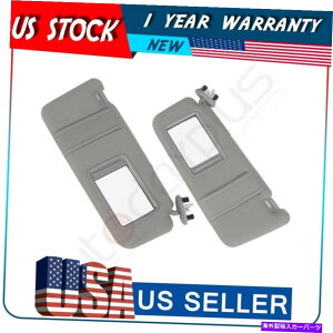 TVF[h 06-11g^Ĵ߂ɃT[tt +ẺETChyAyÂʂ݃yA Plush Cloth Sun Visors Pair LEFT + RIGHT Side W/Sunroof For 06-11 TOYOTA CAMRY