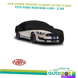 �J�[�J�o�[ saas�u���b�N�J�[�J�o�[�����E���g��4�E�F�C�v���X�e�[�W�X�g���b�`�X�[�c�}�X�^���O4.9-5.3m SAAS Black Car Cover Indoor Ultra 4 Way Prestige Stretch Suits Mustang 4.9-5.3m�y���s�A���i�z