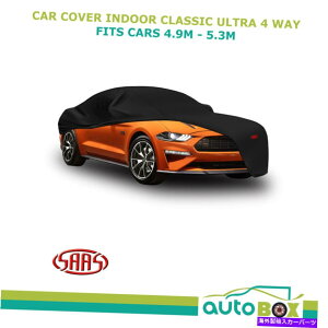 �J�[�J�o�[ saas�u���b�N�J�[�J�o�[�����E���g��4�E�F�C�v���X�e�[�W�X�g���b�`4.90m-5.30m�Z�_���N�[�y SAAS Black Car Cover Indoor Ultra 4 Way Prestige Stretch 4.90m-5.30m Sedan Coupe�y���s�A���i�z