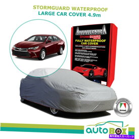 カーカバー トヨタカムリ用の防水オートテクニカカーカバー大型4.9mストームガードとバッグ Waterproof Autotecnica Car Cover for Toyota Camry Large 4.9m Stormguard with Bag
