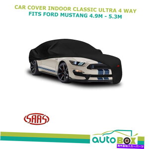 �J�[�J�o�[ saas�u���b�N�J�[�J�o�[�����E���g��4�E�F�C�v���X�e�[�W�X�g���b�`�X�[�c�}�X�^���O4.9-5.3m SAAS Black Car Cover Indoor Ultra 4 Way Prestige Stretch Suits Mustang 4.9-5.3m�y���s�A���i�z