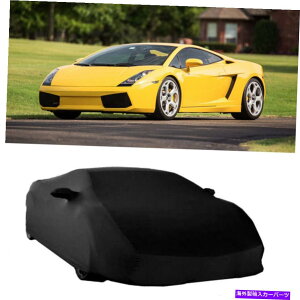 J[Jo[ 2001-14{M[jKhԃJo[XeCXgb`_Xgv[tubN For 2001-14 Lamborghini Gallardo Indoor Car Cover Stain Stretch Dustproof Black