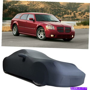 J[Jo[ 2004N2008Ñ_bW}OiJX^ChAJ[Jo[TeXgb`_Xgv[tubN For 2004-2008 Dodge Magnum Custom Indoor Car Cover Satin Stretch Dustproof Black