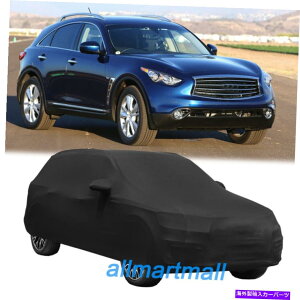 �J�[�J�o�[ SUV�T�e���\�t�g�X�g���b�`�����J�[�J�o�[�X�N���b�`�_�X�g�C���t�B�j�e�BQX70�̕ی� SUV Satin Soft Stretch Indoor Car Cover Scratch Dust Protect for Infiniti QX70�y���s�A���i�z