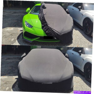 �J�[�J�o�[ 2015-2022�����{���M�[�j�n���J���J�X�^�������J�[�J�o�[�T�e���X�g���b�`�u���b�NHG For 2015-2022 Lamborghini Huracan Custom Indoor Car Cover Satin Stretch Black HG