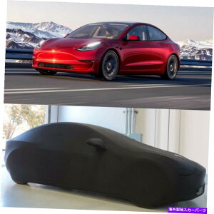 J[Jo[ eXf3Xgb`JX^J[tJo[_Xgv[t17-2022ubN For Tesla Model 3 Indoor Stretch Custom Car Full Cover Dust Proof 17-2022 Black