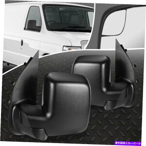 US~[ 10-14tH[hE150GRmyAOEX^C}jATChhA~[ FOR 10-14 FORD E150 ECONOLINE PAIR OE STYLE MANUAL ADJUSTMENT SIDE DOOR MIRROR