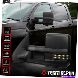 US~[ 2014-2018VG/Voh[p[+q[g+LED]̌/ Fits 2014-2018 Sierra/Silverado[POWER+HEAT+SMOKE LED]Left Side Tow/Towing Mirror
