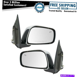US�~���[ �~���[�p���[�q�[�^�[Chrome LH RH�L�b�g�y�A���Y�t�����e�B�A�s�b�N�A�b�v�g���b�N�V�����V���� Mirror Power Heater Chrome LH RH Kit Pair for Nissan Frontier Pickup Truck New
