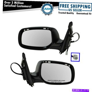US~[ TChr[~[09-13g^J[p̉MꂽeNX`[ubNLH RHyAZbg Side View Mirrors Heated Textured Black LH RH Pair Set for 09-13 Toyota Corolla
