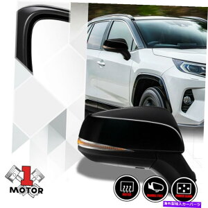 US~[ [E] 19-20g^RAV4̏q̃p[+M+BSDhA~[M [Right] Passenger Side Power+Heated+BSD Door Mirror Signal for 19-20 Toyota Rav4