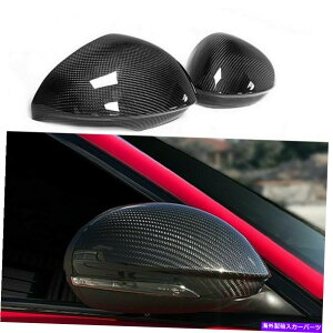 US~[ Alfa Romeo Giulia Quadrifoglio Turbo̊J[{t@Co[J[TCh~[Lbv Dry Carbon Fiber Car Side Mirror Caps For Alfa Romeo Giulia Quadrifoglio Turbo