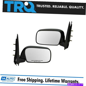 US�~���[ TOYOTA�G�R�[�p��TRQ�}�j���A���T�C�h�r���[�h�A�~���[�h���C�o�[�Ə�qRH LH�y�A TRQ Manual Side View Door Mirror Driver & Passenger RH LH Pair for Toyota Echo�y���s�A���i�z