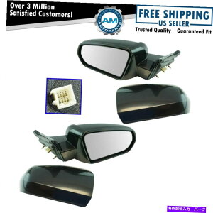 US~[ GNXeAp[~[ubNX[XLHRHLbgyANCX[ZuOV Exterior Power Mirror Black Smooth LH & RH Kit Pair for Chrysler Sebring New