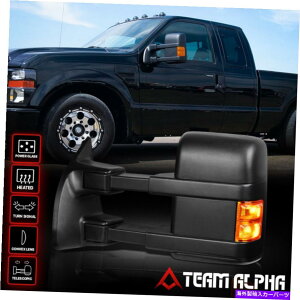 US~[ 2008-2016 Ford Super Duty [Power+Heat+Amber LED]̌/ Fits 2008-2016 Ford Super Duty[POWER+HEAT+AMBER LED]Left Side Tow/Towing Mirror