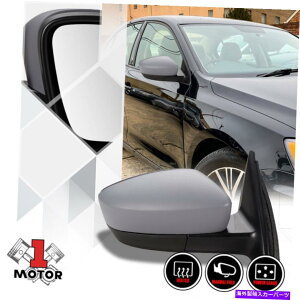 US~[ [E]ȑ̃p[+MhA~[11-18 VWWFb^̐܂肽ݐ܂肽 [Right]Passenger Side Power+Heated Door Mirror Grey Foldable for 11-18 VW Jetta