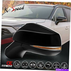 US~[ 19-20g^RAV4̍hCo[TChp[MobN~[ Left Driver Side Powered Adjust Heated Rear View Mirror for 19-20 Toyota Rav4