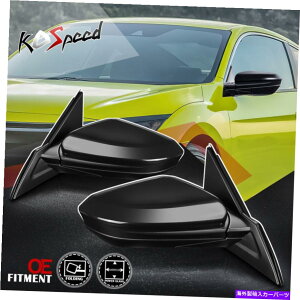 US~[ t@Ng[X^C̃p[TChr[hA~[16-20z_VrbN̋ Pair Factory Style Power Adjustment Side View Door Mirrors for 16-20 Honda Civic
