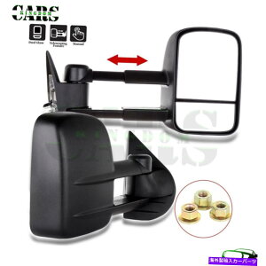US~[ tBbg2007-2013V{[GMCgbNlh+rhTCh܂肽݃}jA Fits 2007-2013 Chevy GMC Truck LH+RH Side Folding Manual Towing Mirrors Black