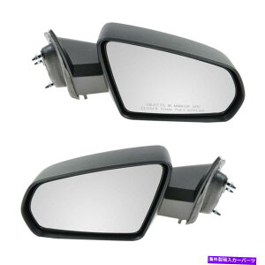 US~[ TRQTChr[́A08-13AxW[̃p[eNX`[ubNƃZbg~[O܂ TRQ Side View Mirrors Power Textured Black & Set for 08-13 Avenger