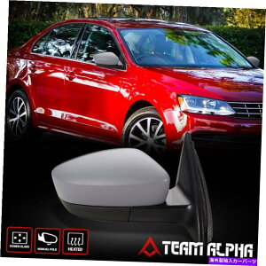 US�~���[ 2011-2018 Jetta [�E����ȑ�] OE�X�^�C���̃p���[+�q�[�g�h�A�~���[�O���[ Fits 2011-2018 Jetta [Right Passenger Side] OE Style Power+Heat Door Mirror Grey�y���s�A���i�z