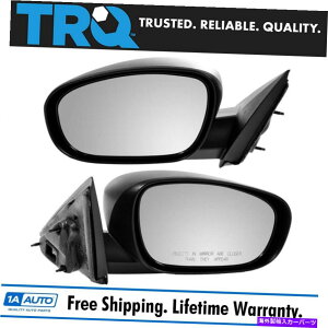 US~[ TRQubNŒeNX`p[MTCh~[yA[dpɃZbg TRQ Black Fixed Textured Power Heated Side Mirrors Pair Set for Charger