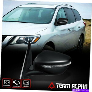 US�~���[ 2017���Y�p�X�t�@�C���_�[[���h���C�o�[��] OE�X�^�C���p���[+�w�b�h+�M���~���[ Fits 2017 Nissan Pathfinder [Left Driver Side] OE Style Power+Head+Signal Mirror�y���s�A���i�z