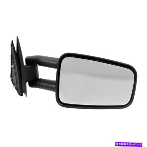 US~[ 2000N2006N̋LfbNGXJ[h葤LsOJ[eNX`ubN Mirror For 2000-2006 Cadillac Escalade Passenger Side Camper Textured Black