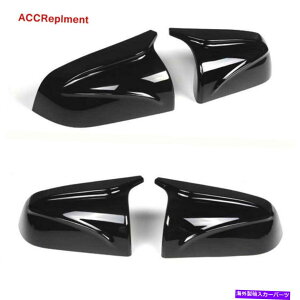 US~[ ubNABSobNr[~[eX3f3 2017-2020ɃtBbgJo[Lbv Black ABS Rearview Mirrors Cover Cap Fit for Tesla 3 Model 3 2017-2020