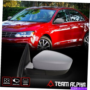 US�~���[ �t�B�b�g2011-2018 VW�W�F�b�^[���h���C�o�[��] OE�X�^�C���p���[+�q�[�g�h�A�~���[�O���[ Fits 2011-2018 VW Jetta [Left Driver Side] OE Style Power+Heat Door Mirror Grey�y���s�A���i�z