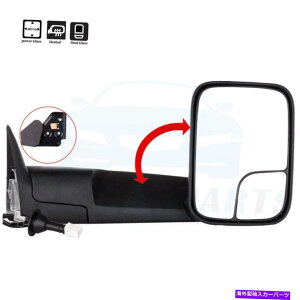 US�~���[ 98-2002�_�b�WRAM 2500 98-01 1500�̃p���[���M�����~���[RH Power Heated Tow Mirror RH For 98-2002 Dodge Ram 2500 3500 98-01 1500 Flip Up�y���s�A���i�z
