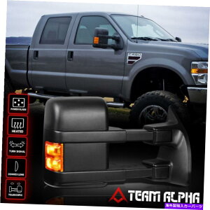 US~[ tBbg2008-2016tH[hX[p[f[eB[p[+q[g+Ao[LED]Ě/ Fits 2008-2016 Ford Super Duty[POWER+HEAT+AMBER LED]Right Side Tow/Towing Mirror