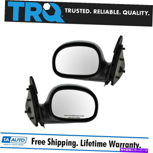 US~[ TRQ Chrome܂肽݃}jATChr[~[F150 F250gbNpLH RHyAZbg TRQ Chrome Folding Manual Side View Mirrors LH RH Pair Set for F150 F250 Truck