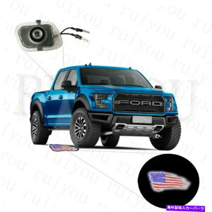 US~[ 2PCSAJ̃SLEDTCh~[PUDDLE LIGHT FOR FORD F150 F250 F350 15+ 2pcs American Flag Logo LED Side Mirror Puddle Light for FORD F150 F250 F350 15+