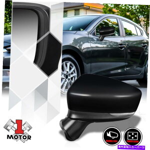 US~[ []hCo[TChp[+MhA~[KX܂肽17-18}c_3 [Left] Driver Side Powered+Signal Door Mirror Glass Foldable for 17-18 Mazda 3