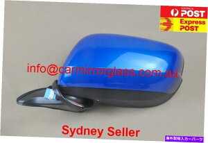 US�~���[ �z���_�W���Y2008-2014�����A�u�����J�[�Ȃ��Aazure blue�̐V�����h�A�~���[ NEW DOOR MIRROR FOR HONDA JAZZ 2008 - 2014 LEFT SIDE, NO BLINKER, Azure Blue�y���s�A���i�z