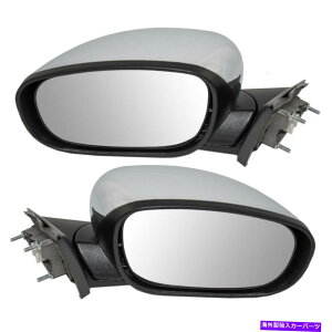 US~[ VyAZbgp[TChr[́ANCX[300_bW}Oip̉MN~[ New Pair Set Power Side View Mirrors Heated Chrome for Chrysler 300 Dodge Magnum