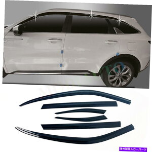 �T���V�F�[�h Kia Sorento 2021-2023 Black Window Visor Vent Shades Sun Rain Guard��6PCS 6PCS For Kia Sorento 2021-2023 black Window Visor Vent Shades Sun Rain Guard�y���s�A���i�z