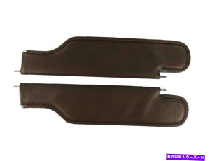 �T���V�F�[�h 1968�N����1972�N�̃T���o�C�U�[�|���e�B�A�b�NGTO 2�h�A�R���o�[�`�u���}�h���[�h�_�[�N�T�h�� Sun Visor for 1968-1972 Pontiac GTO 2-Door Convertible Madrid Dark Saddle�y���s�A���i�z