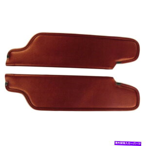 TVF[h 1967-68v}XN[_oN[_Ro[`uR^bNbh̃ToCU[ Sun Visor for 1967-68 Plymouth Cuda Barracuda Convertible Cologne Metallic Red