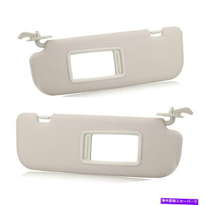 サンシェード Car Beige Sunvisor Sunshade W/Mirror Kit for Hyundai Elantra 2011-2015 2012 2PCS Car Beige Sunvisor Sunshade W/Mirror Kit For Hyundai Elantra 2011-2015 2012 2PCS