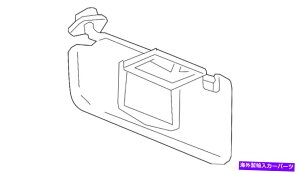 �T���V�F�[�h �{����GM���C�g�A�b�V���O���[�h���C�o�[�T�C�h�T���V�F�[�h42555366 Genuine GM Light Ash Gray Driver Side Sunshade 42555366�y���s�A���i�z