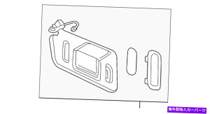 TVF[h {GMVF[hCo[TChTVF[h84195203 Genuine GM Shale Driver Side Sunshade 84195203