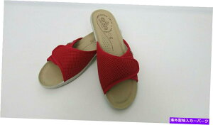 supports shock tCtbg̉KURVbNEFbWXChbhT_C^A10.5 FLY FLOT Women's Comfort Anatomic Anti Shock Wedge Slide Red Sandal Italy 10.5