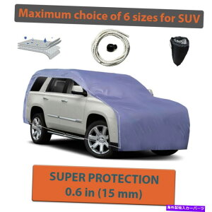 �J�[�J�o�[ SUV�͍ō��̕ی���J�o�[���A0.6�C���`�i15 mm�j�A���j�o�[�T���A�X�g�[���X�g�[���A�N���XA SUV Hail Cover Best Protection, 0.6 in (15 mm), Universal, Stone Storm, class A�y���s�A���i�z