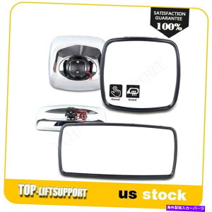 US~[ Freightliner M2 Columbia 2010-18 2yACChTChr[gbN~[p For Freightliner M2 Columbia 2010-18 2Pairs Main & Wide Side View Truck Mirrors