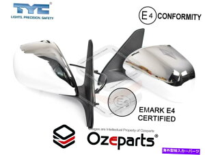 US~[ yALH+RHGNgbNhA~[g^hN[U[vhJ120 02?09p Pair LH+RH Electric Door Mirror Chrome For Toyota Landcruiser Prado J120 02~09