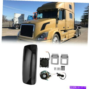 US~[ {{VNLgbNubNhA~[̃p[Mꂽq̉E For Volvo VNL Truck Black Door Mirror Power Heated Passenger Right Side