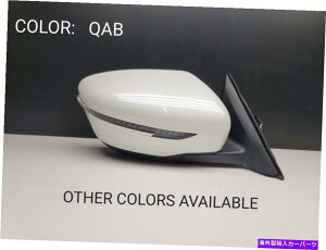 US�~���[ 17-18�̏�q���r���[�p���[�~���[���Y���[�O���M�M���Fqab Passenger Side View Power Mirror for 17-18 Nissan Rogue Heated Signal COLOR QAB�y���s�A���i�z